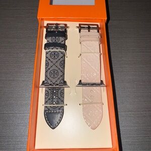 Tory Burch Leather Apple Watch Straps 41mm